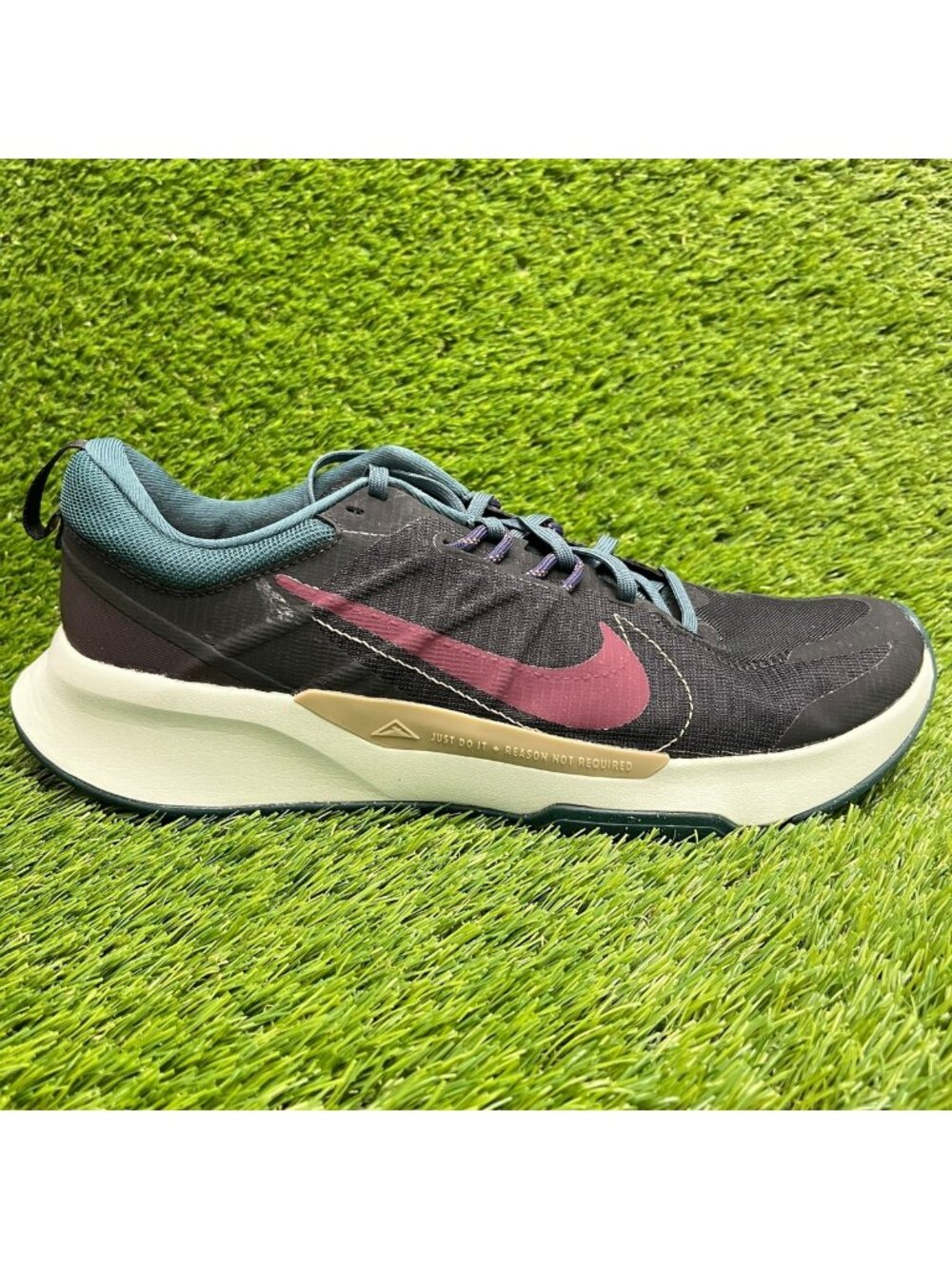 Nike Juniper Trail 2 Black Deep Jungle Green Mens Size 12 Running Shoes Sneakers